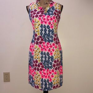 Talbots Floral Eyelet Sheath Dress